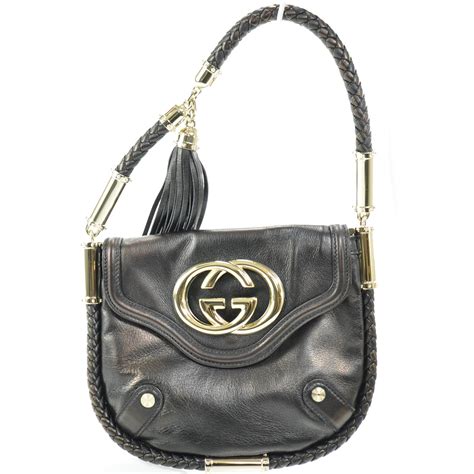 gucci crystal signature drawstring with tassel shoulder bag|gucci leather shoulder bag.